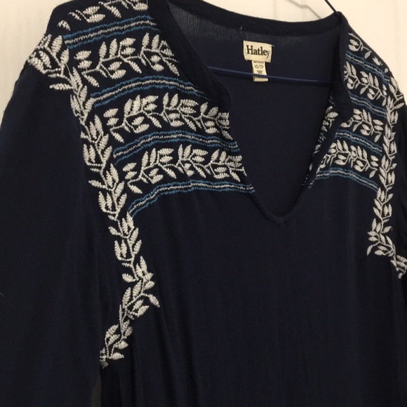 Navy blue summer tunic - Picture 2 of 3